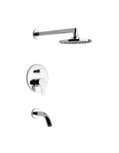Puelo Juego Monocomando para Bañera y Ducha Cromo – FV 0106/B5-CR